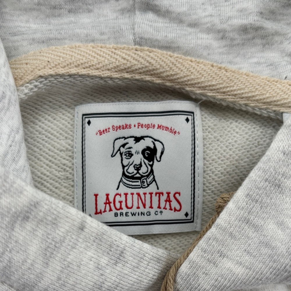 NEW! Lagunitas Men's Light Gray Pullover Hoodie - Large - Picture 2 of 11